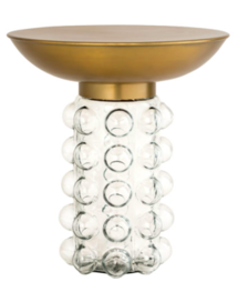 Online Designer Bedroom BUBBLE GLASS/BRASS SIDE TABLE