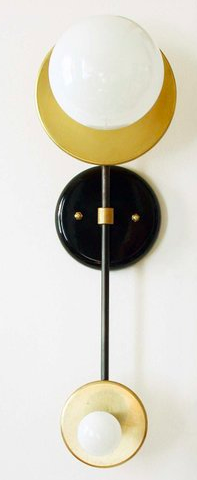 Online Designer Combined Living/Dining Double Wall Brass Sconce Lamp Wall Light 